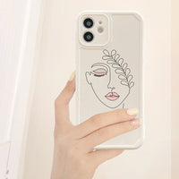 Abstract Line Face Phone Case