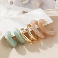 Trendy Exquisite Pearl Metal Earrings