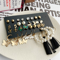 Trendy Exquisite Pearl Metal Earrings