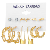 Trendy Exquisite Pearl Metal Earrings