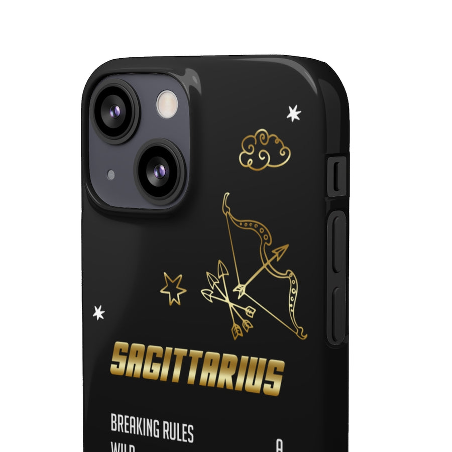Sagittarius Zodiac Report Card IPhone Cases