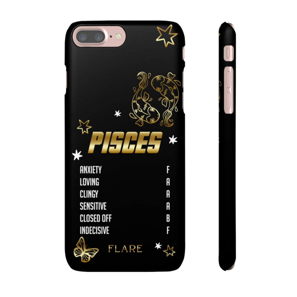 Pisces Zodiac Report Card IPhone Cases