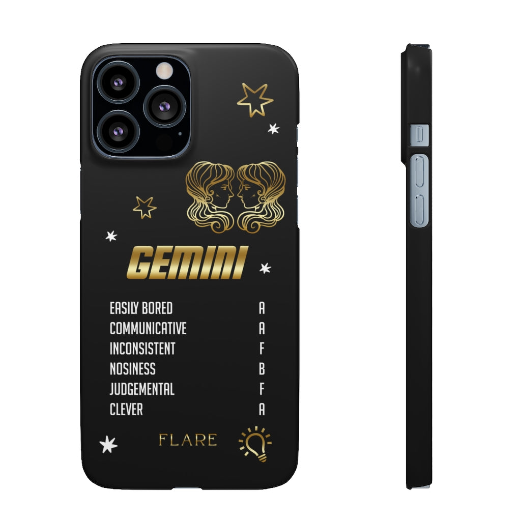 Gemini Zodiac Report Card IPhone Cases