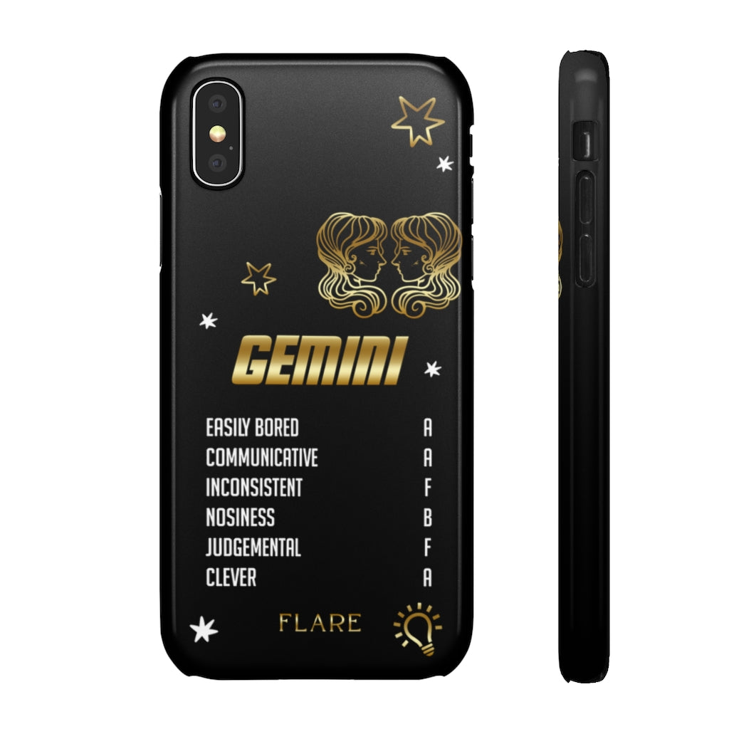 Gemini Zodiac Report Card IPhone Cases