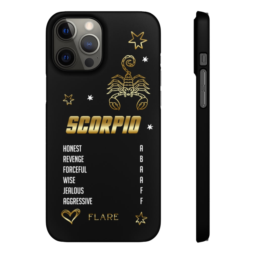 Scorpio Zodiac Report Card IPhone Cases
