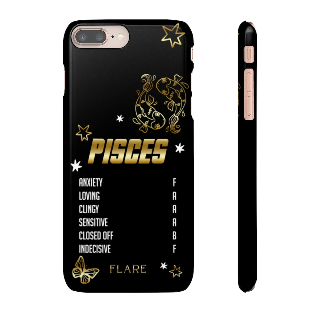 Pisces Zodiac Report Card IPhone Cases