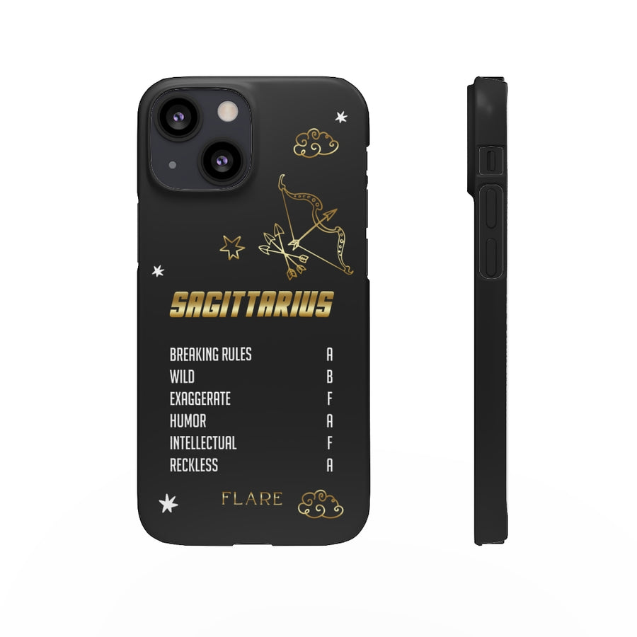 Sagittarius Zodiac Report Card IPhone Cases