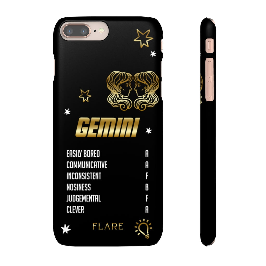 Gemini Zodiac Report Card IPhone Cases