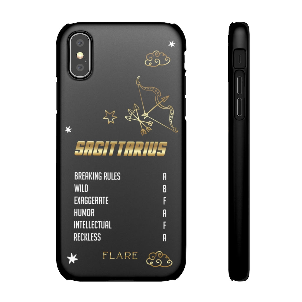 Sagittarius Zodiac Report Card IPhone Cases