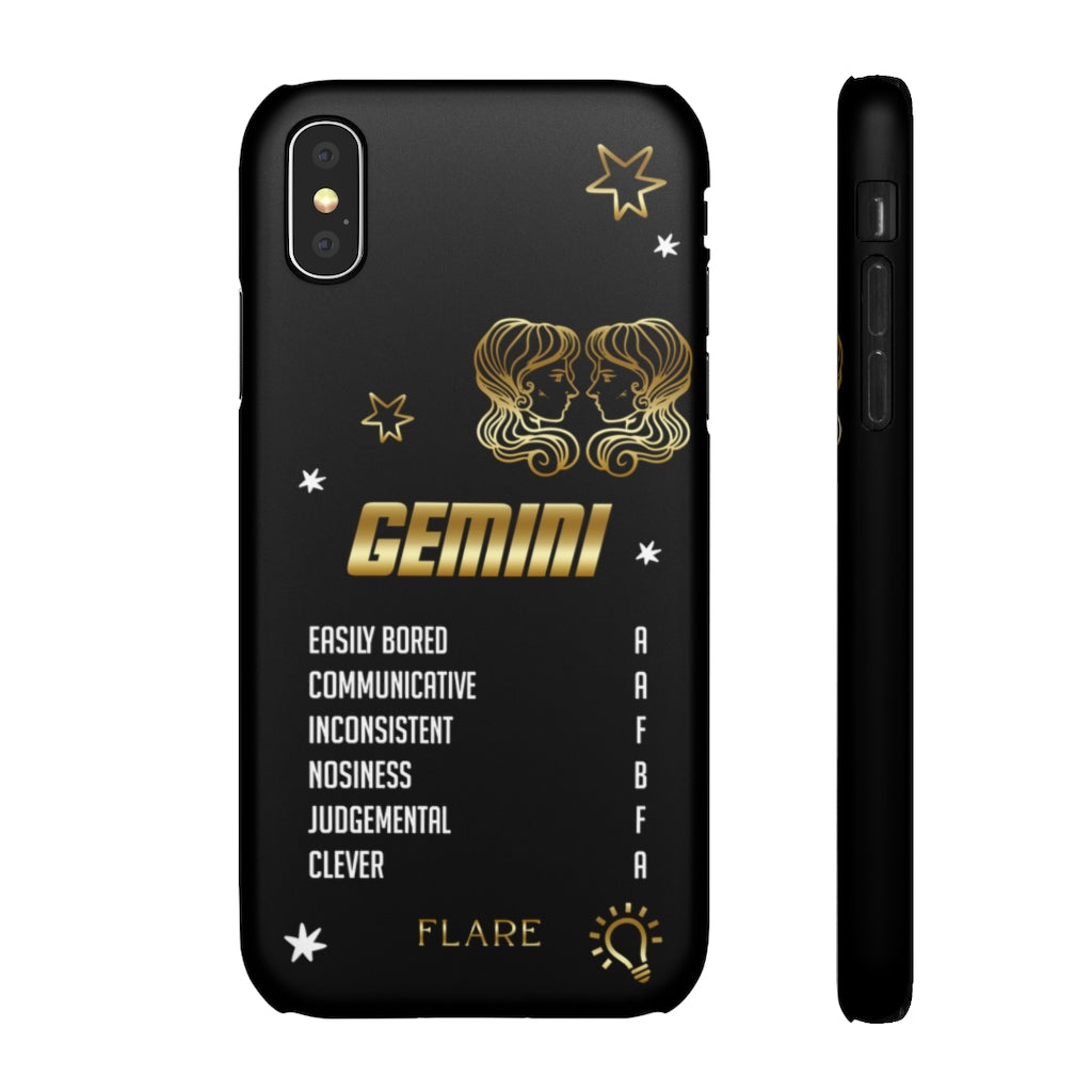 Gemini Zodiac Report Card IPhone Cases