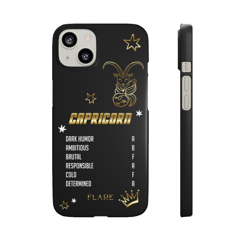 Capricorn Zodiac Report Card IPhone Cases
