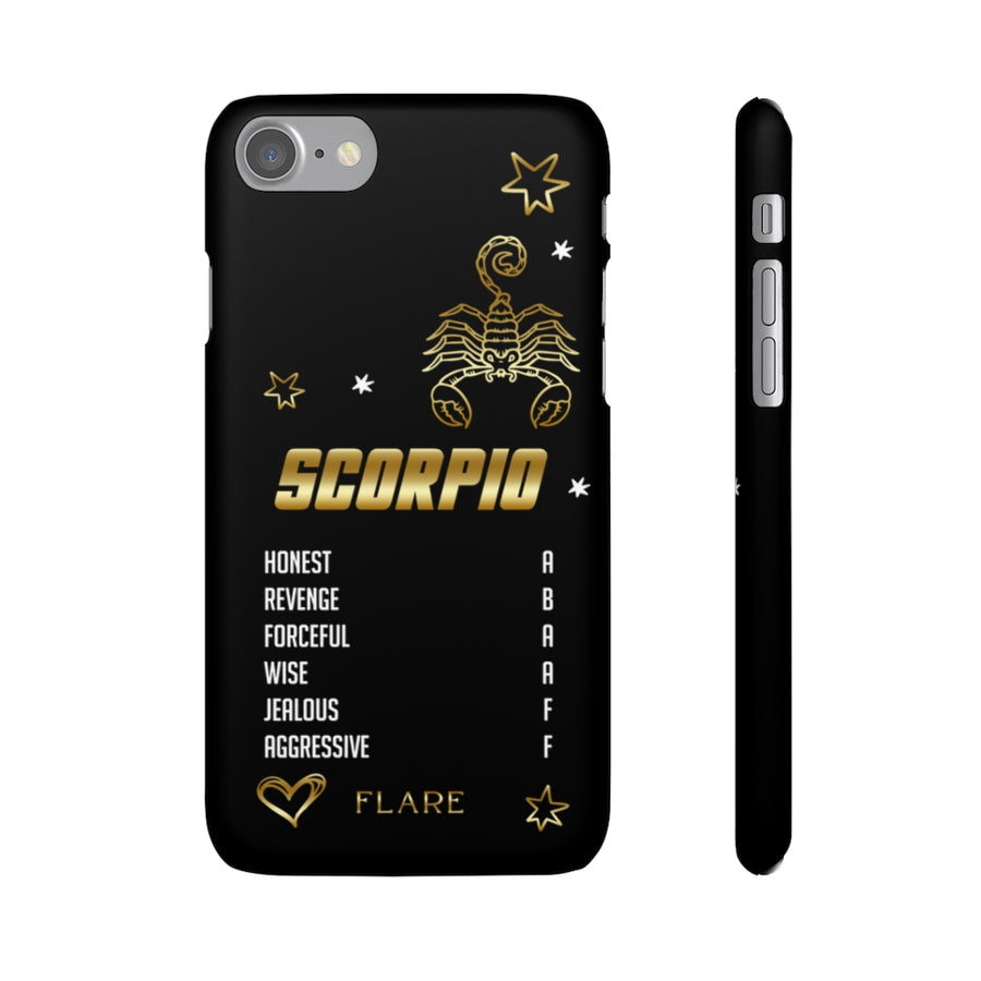 Scorpio Zodiac Report Card IPhone Cases