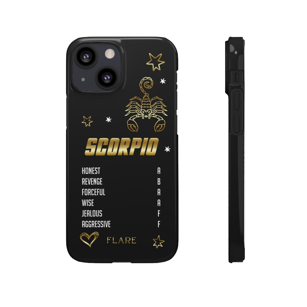 Scorpio Zodiac Report Card IPhone Cases