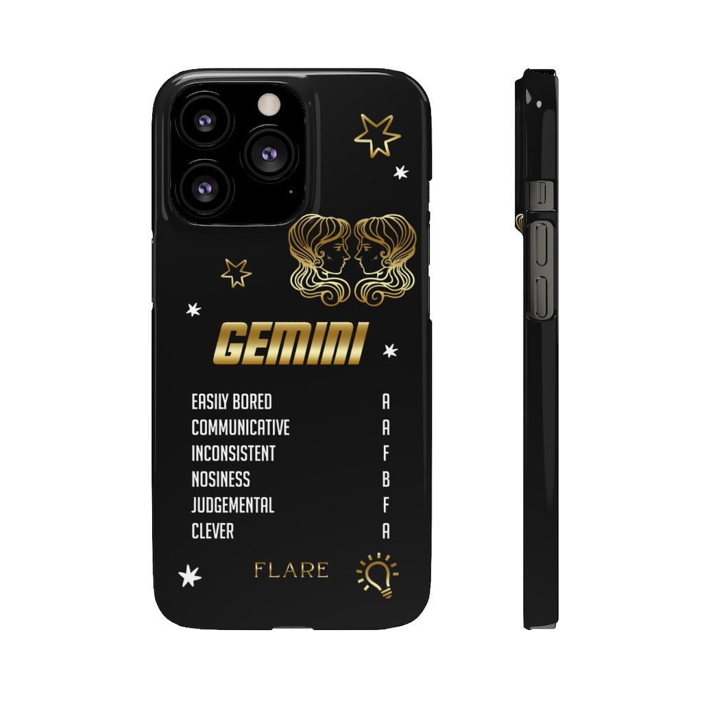 Gemini Zodiac Report Card IPhone Cases