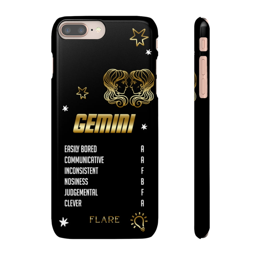 Gemini Zodiac Report Card IPhone Cases