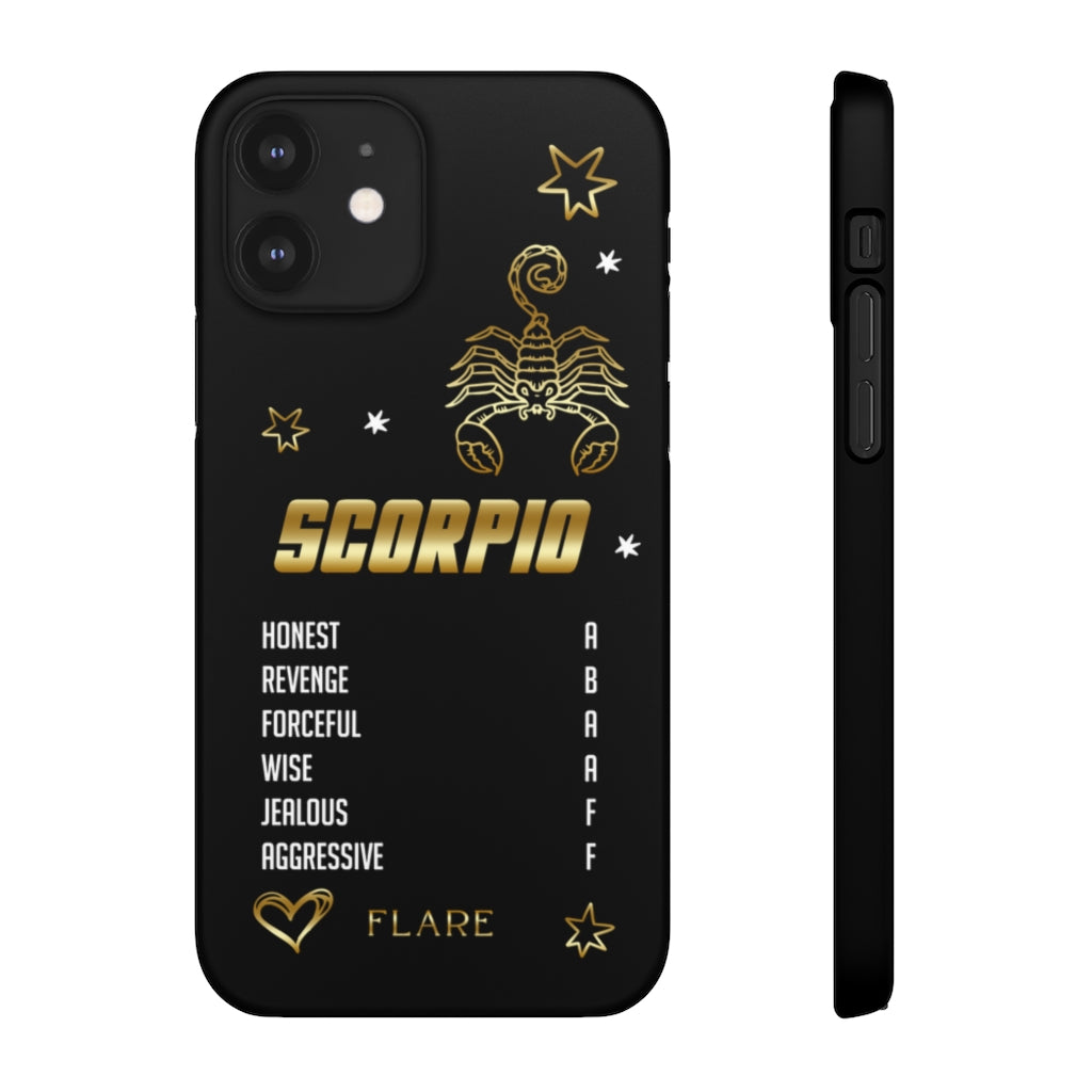 Scorpio Zodiac Report Card IPhone Cases