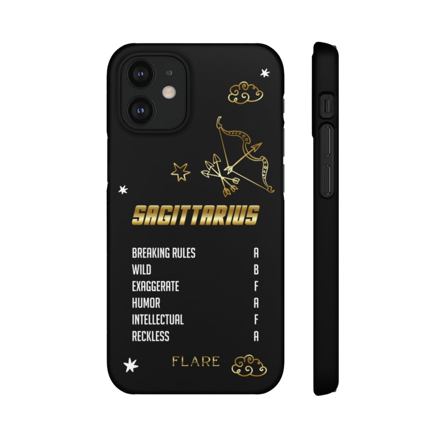 Sagittarius Zodiac Report Card IPhone Cases