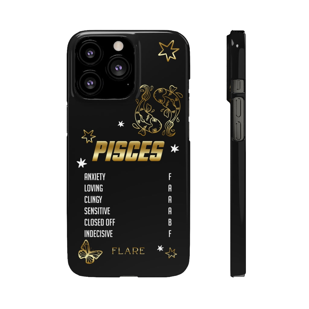 Pisces Zodiac Report Card IPhone Cases