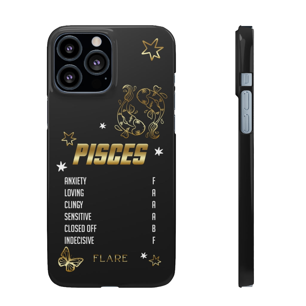 Pisces Zodiac Report Card IPhone Cases
