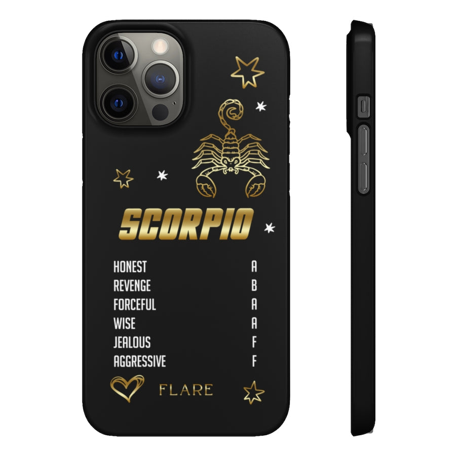 Scorpio Zodiac Report Card IPhone Cases