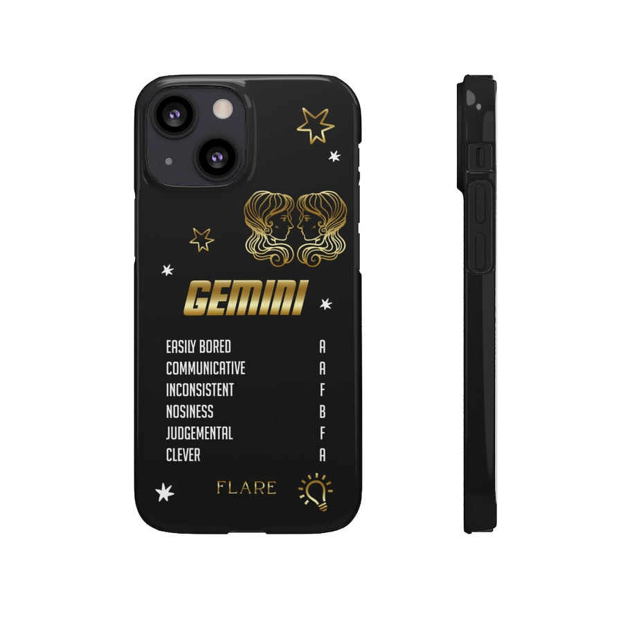 Gemini Zodiac Report Card IPhone Cases