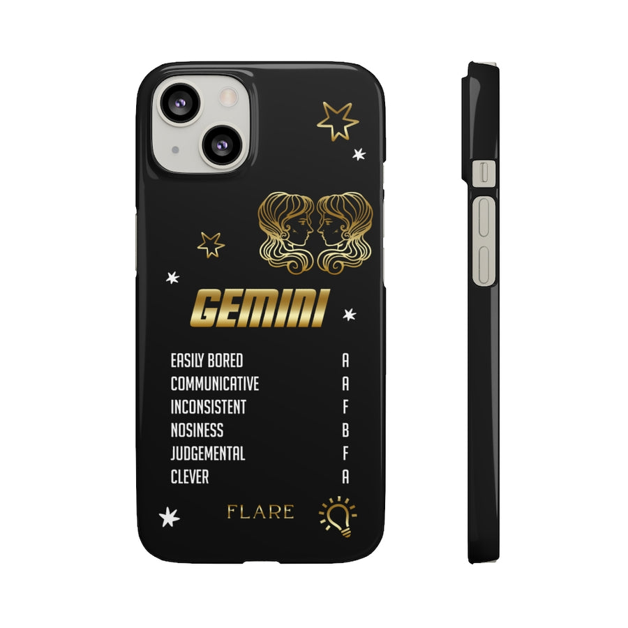 Gemini Zodiac Report Card IPhone Cases