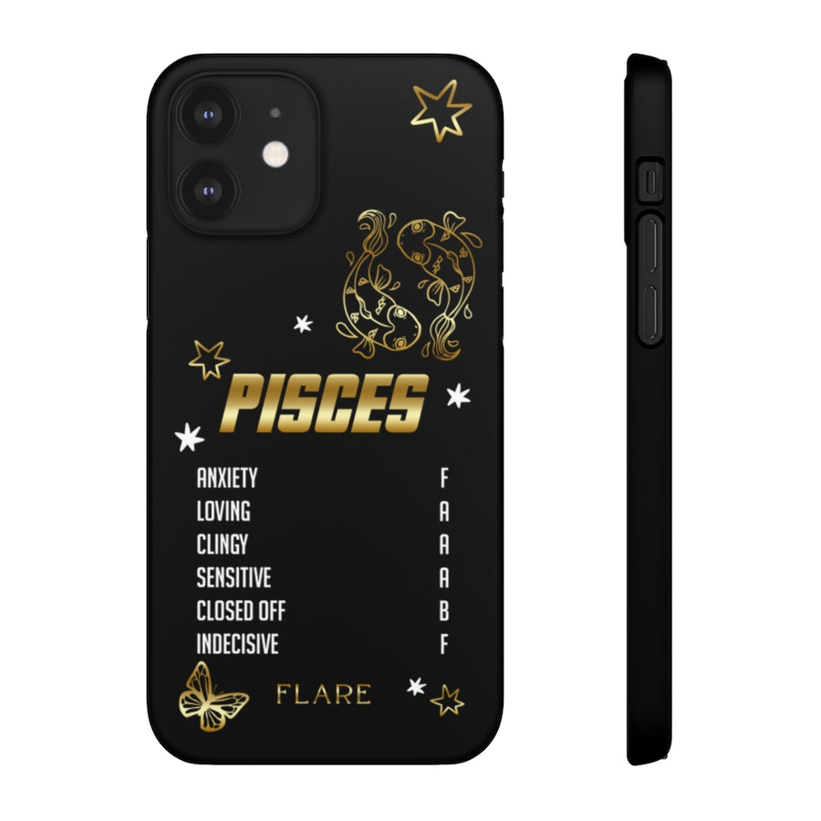 Pisces Zodiac Report Card IPhone Cases
