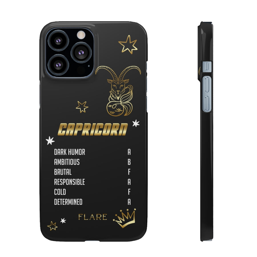 Capricorn Zodiac Report Card IPhone Cases