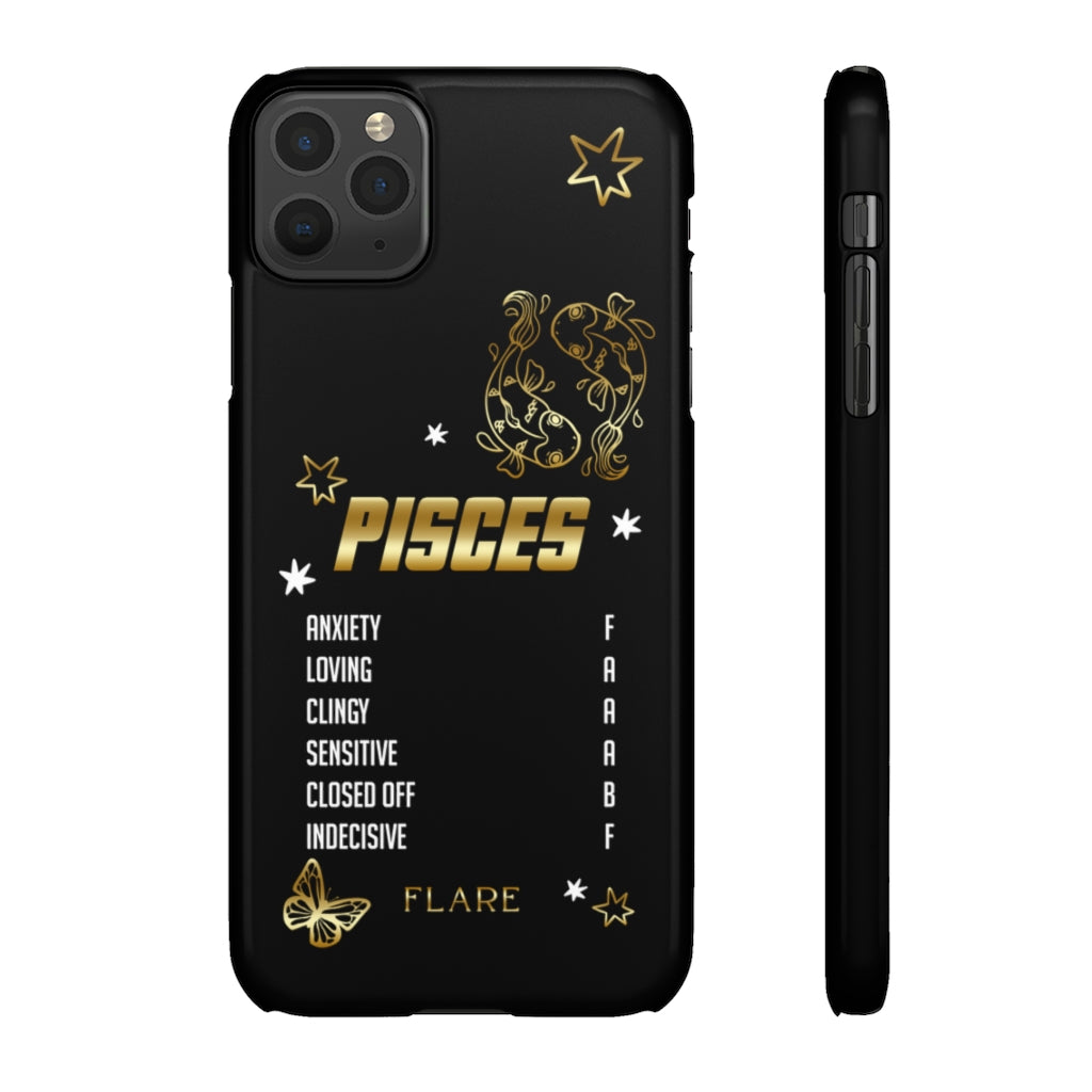 Pisces Zodiac Report Card IPhone Cases