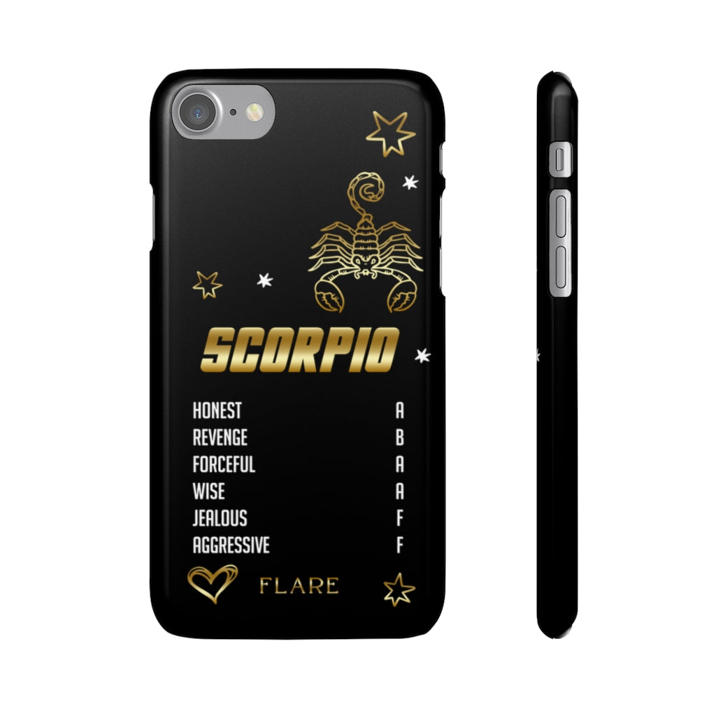 Scorpio Zodiac Report Card IPhone Cases