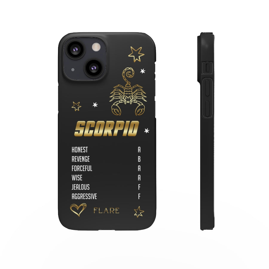 Scorpio Zodiac Report Card IPhone Cases