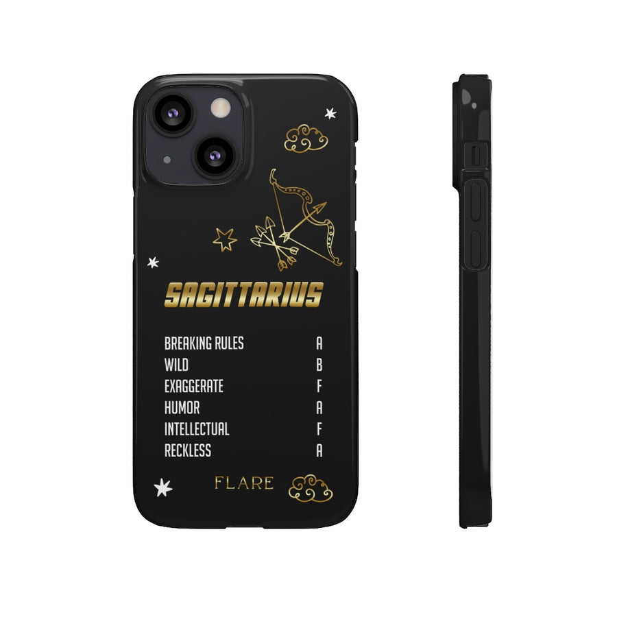 Sagittarius Zodiac Report Card IPhone Cases