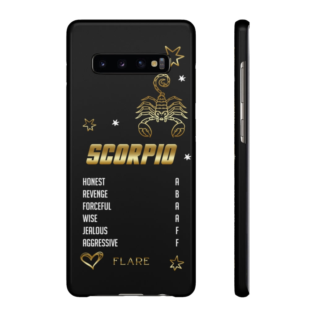 Scorpio Zodiac Report Card IPhone Cases