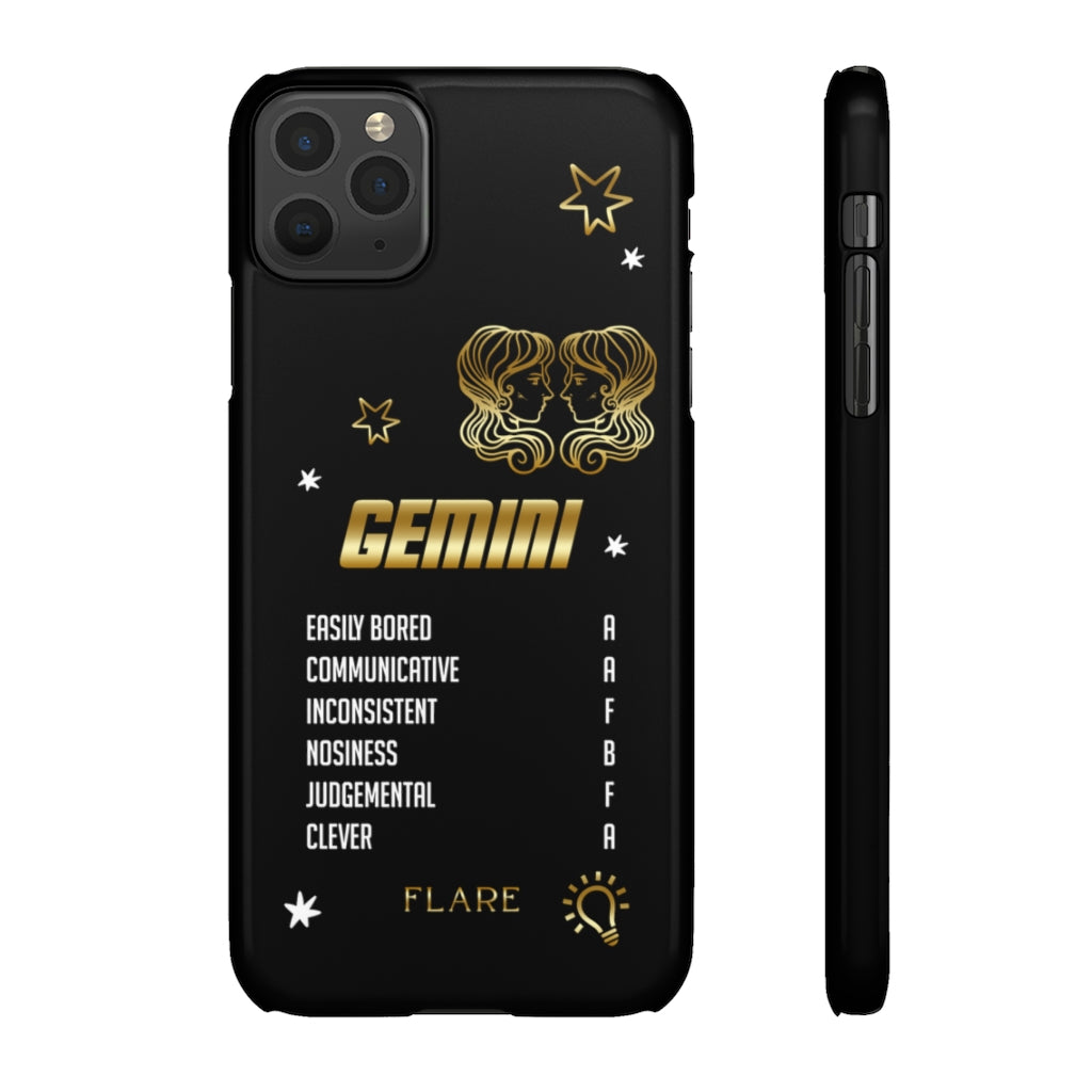 Gemini Zodiac Report Card IPhone Cases