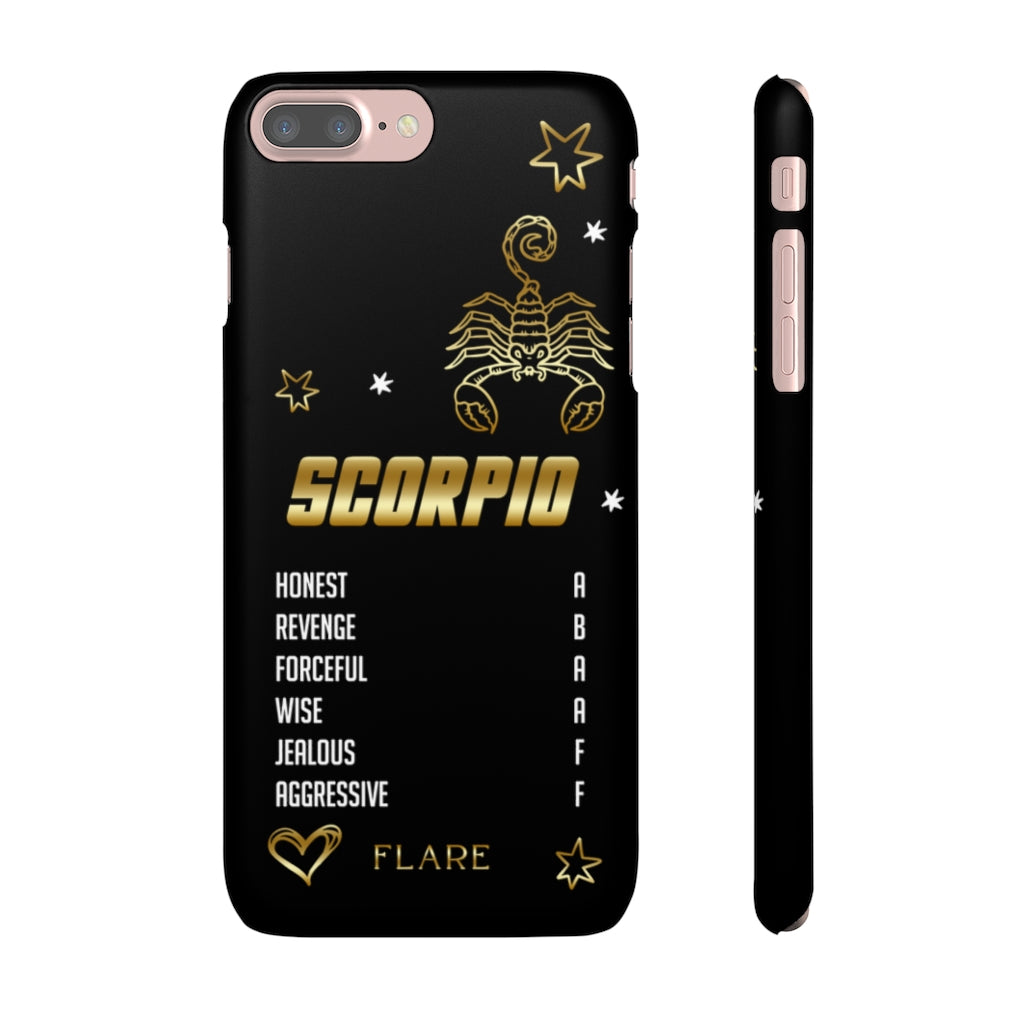 Scorpio Zodiac Report Card IPhone Cases