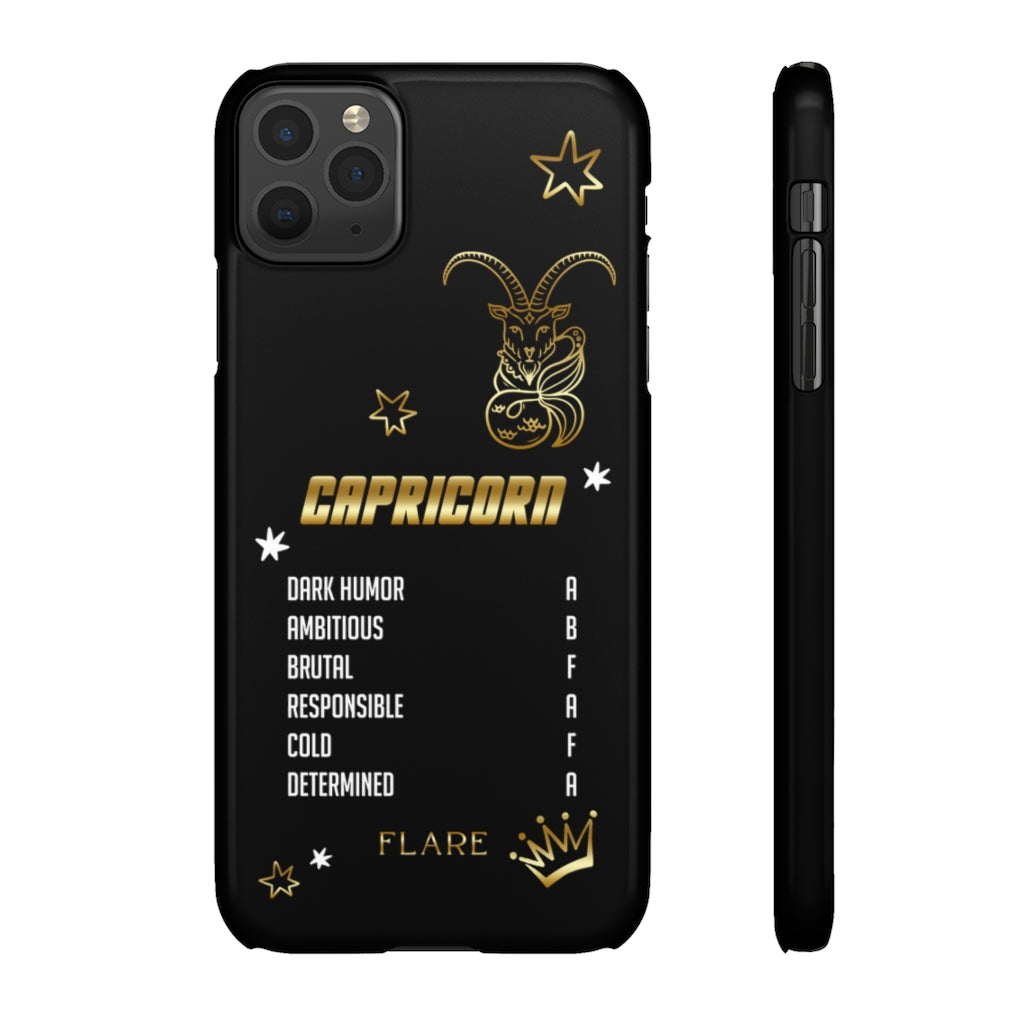 Capricorn Zodiac Report Card IPhone Cases