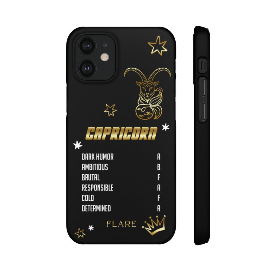 Capricorn Zodiac Report Card IPhone Cases