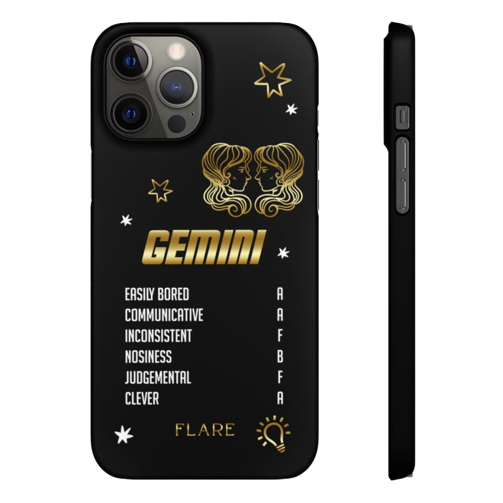 Gemini Zodiac Report Card IPhone Cases