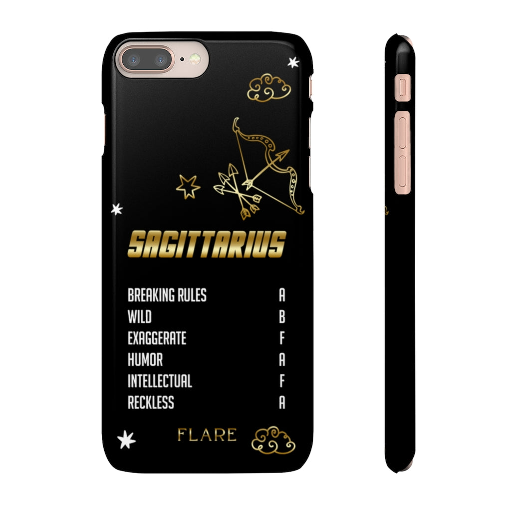 Sagittarius Zodiac Report Card IPhone Cases