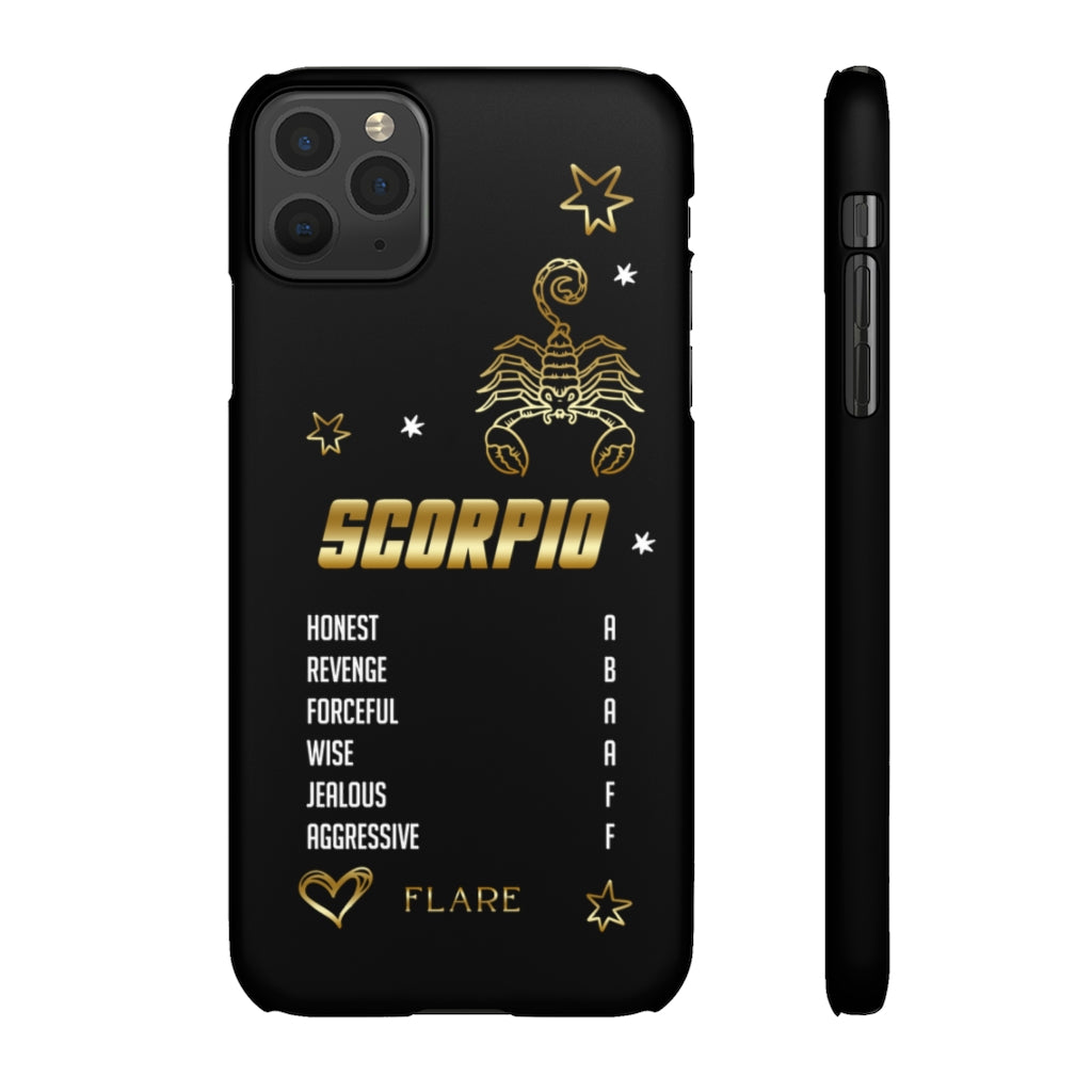 Scorpio Zodiac Report Card IPhone Cases