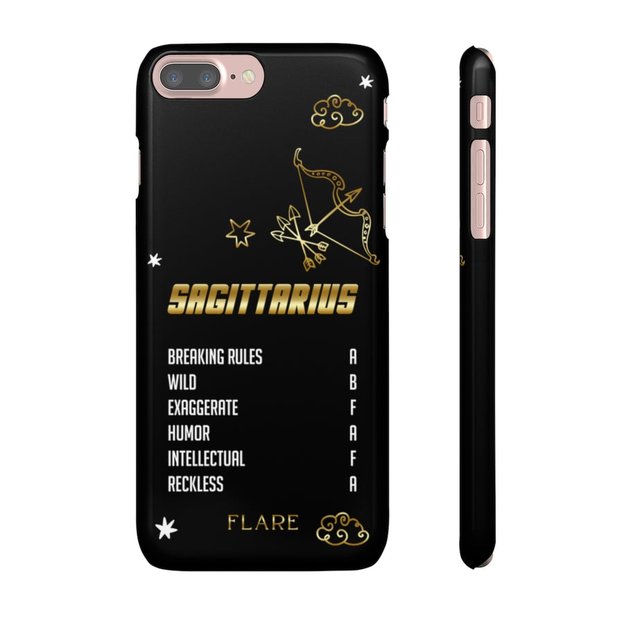 Sagittarius Zodiac Report Card IPhone Cases