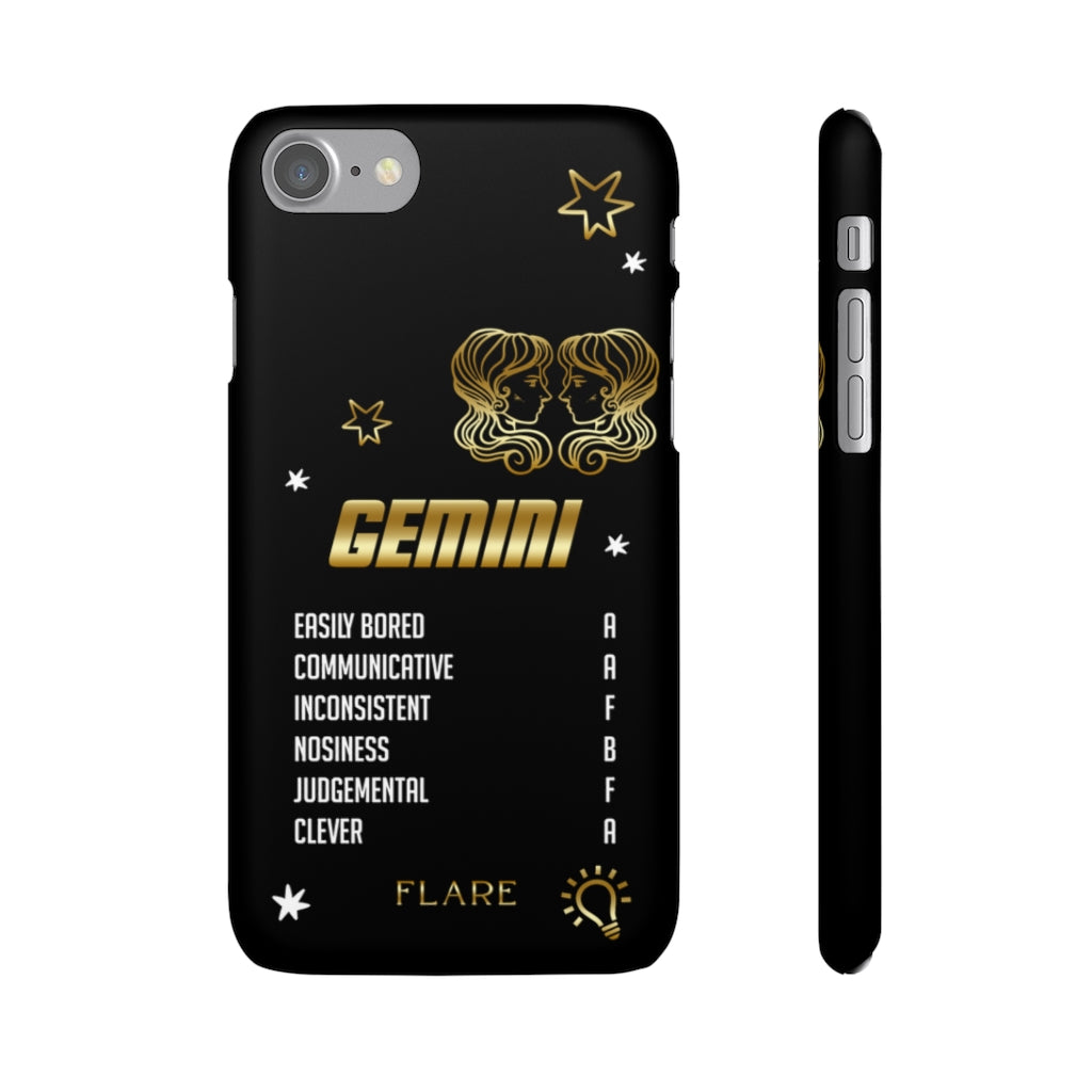 Gemini Zodiac Report Card IPhone Cases