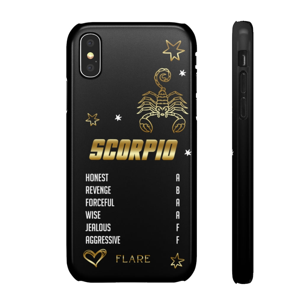 Scorpio Zodiac Report Card IPhone Cases