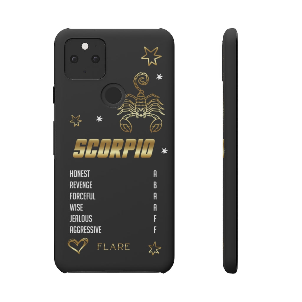 Scorpio Zodiac Report Card IPhone Cases