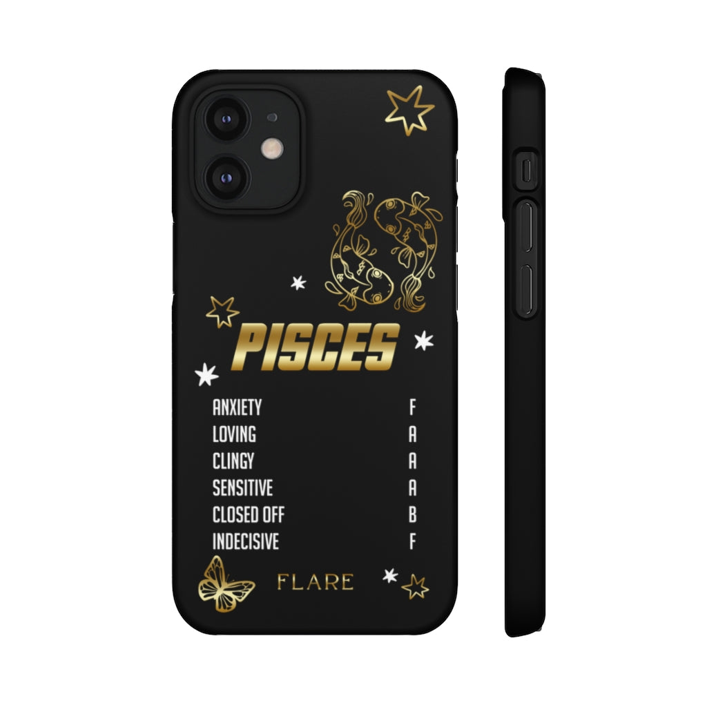 Pisces Zodiac Report Card IPhone Cases