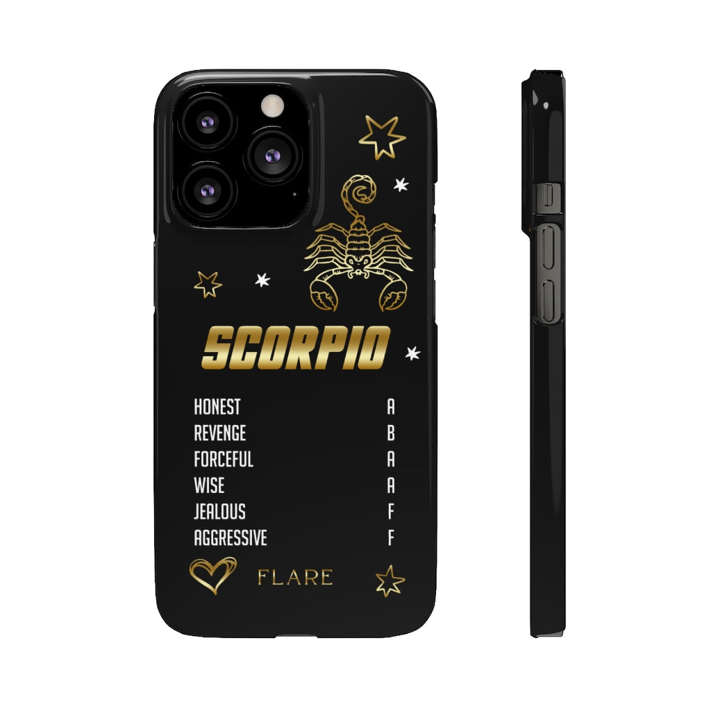 Scorpio Zodiac Report Card IPhone Cases