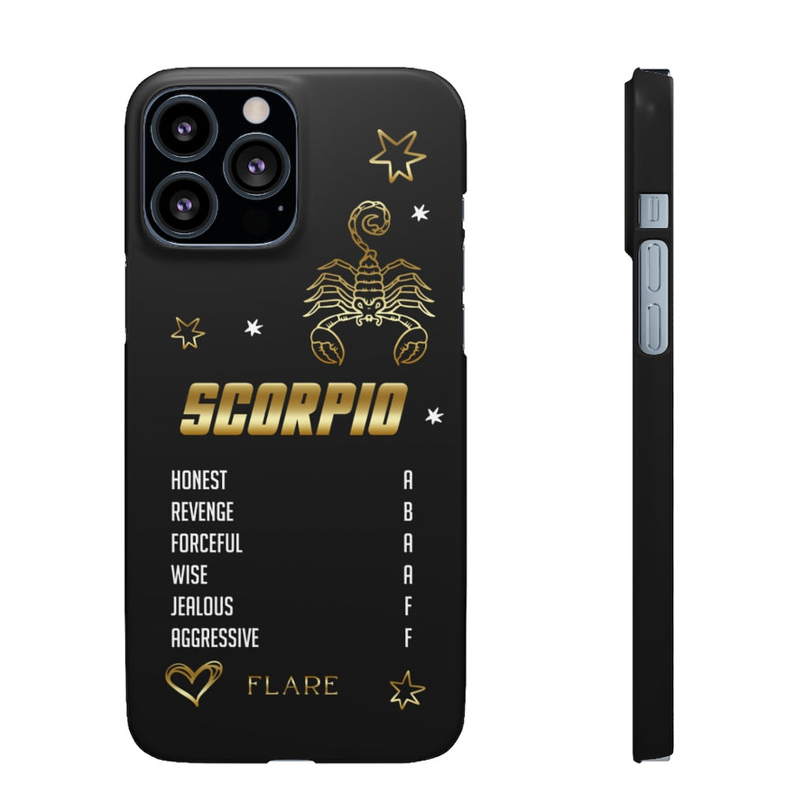 Scorpio Zodiac Report Card IPhone Cases