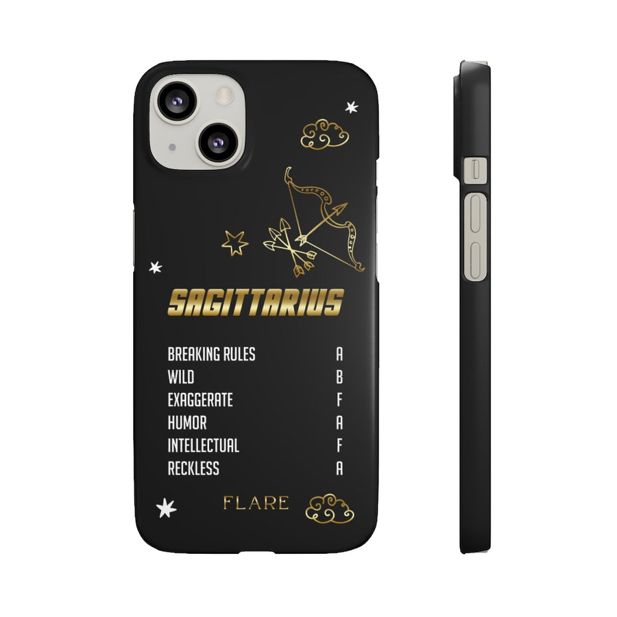 Sagittarius Zodiac Report Card IPhone Cases