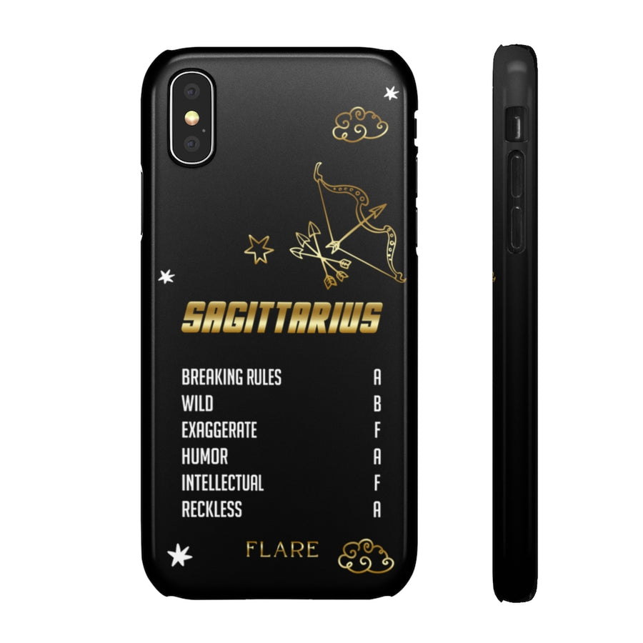 Sagittarius Zodiac Report Card IPhone Cases