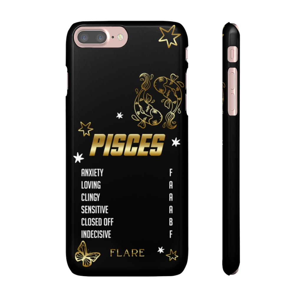 Pisces Zodiac Report Card IPhone Cases
